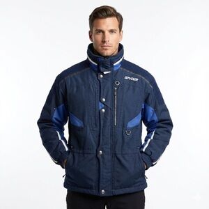 Spyder Navy and Royal Blue Ski Jacket